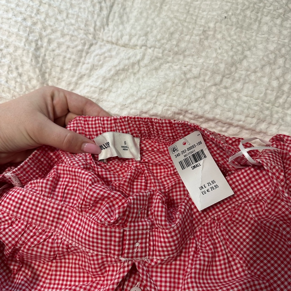 Hollister Red Gingham Halter Top - Picture 5 of 5